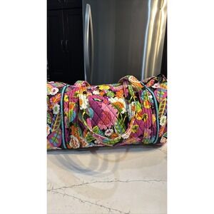 Vera Bradley Va Va Bloom Duffel Bag Floral Quilted Small